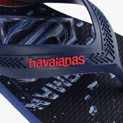 Havaianas Infantil Max Heróis Marinho - loja online