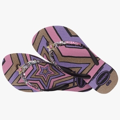 Havaianas Infantil Slim Glitter II Preto na internet