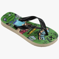Havaianas Infantil Top Minecraft Bege Palha - comprar online