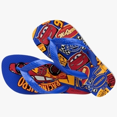 Havaianas Infantil Cars Branco/Azul Estrela na internet