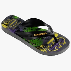 Havaianas Infantil Max Heróis Cinza Aço - comprar online