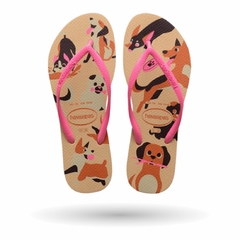 Havaianas Infantil Slim Pets Dourado