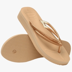 Havaianas Wedges Dourado - loja online