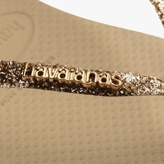 Havaianas Slim Square Glitter II Areia - loja online