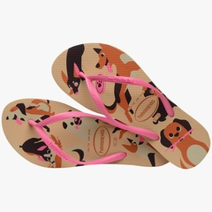 Havaianas Infantil Slim Pets Dourado na internet