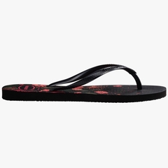 Havaianas Slim Organic Preto/Rosa - +UP