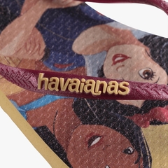 Havaianas Infantil Slim Princess Dourado - loja online