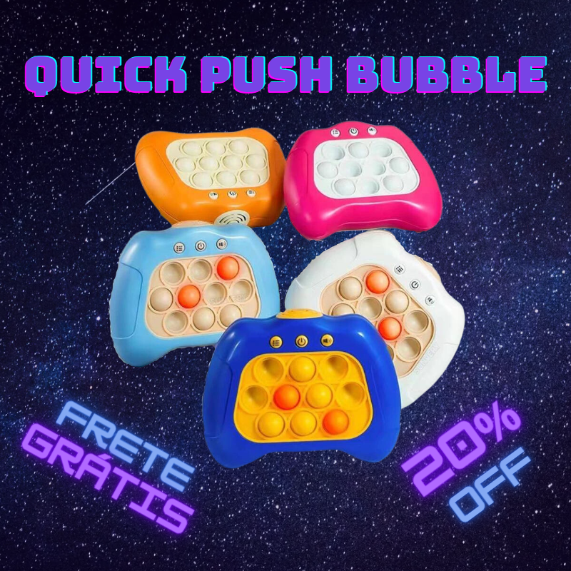 Quck Push Bubble - Brinquedo Educacional de Memória e Raciocínio