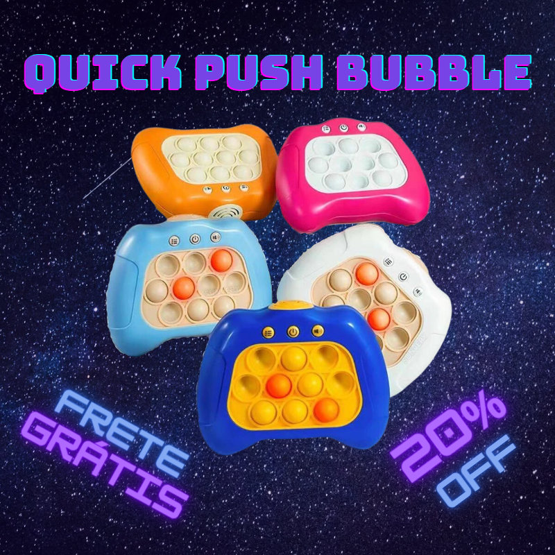 Jogo Competitivo Quick Push Bubble, Console Series Fidget Toy