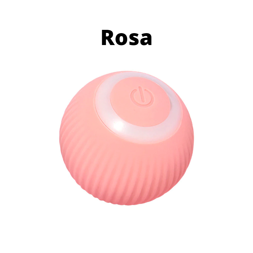 Bola de Brinquedo Interativa para Gatos com Luz Led Bola Giratória  Automática de 360 Graus Interativa Recarregável Por Usb