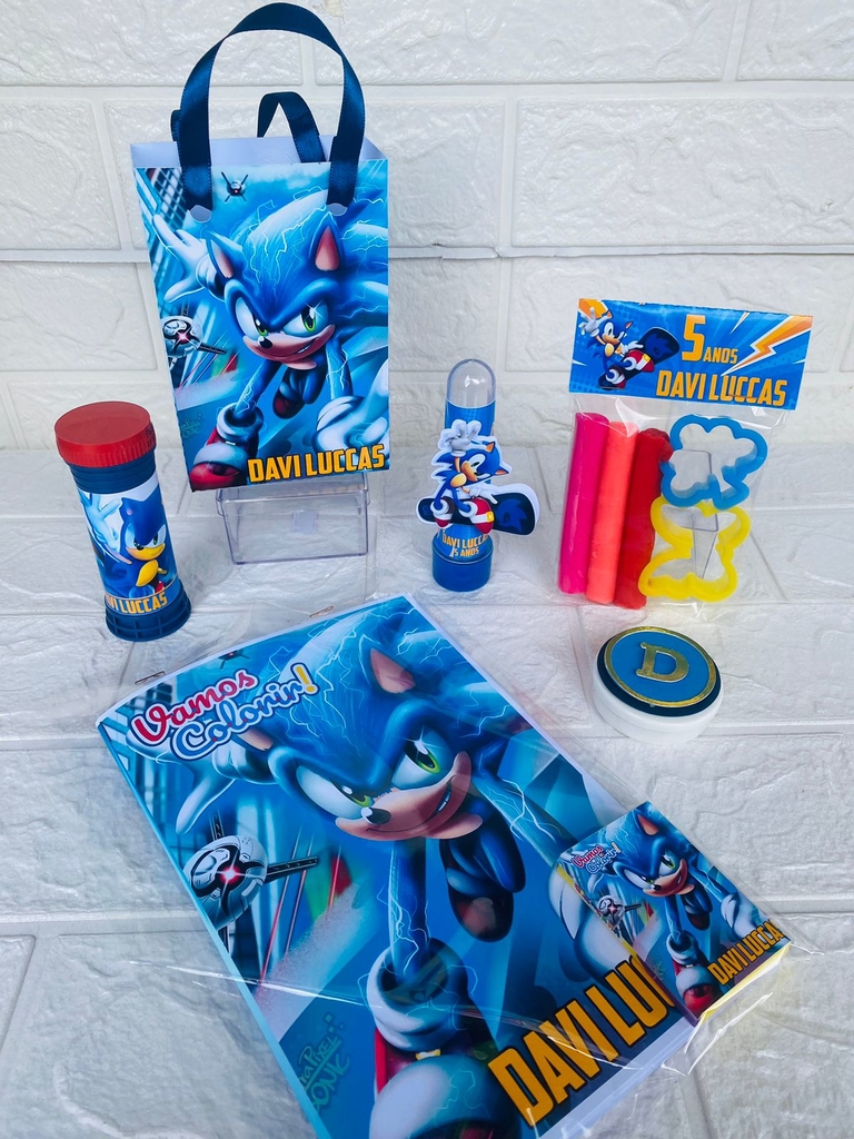 Kit Colorir com Massinha Sonic