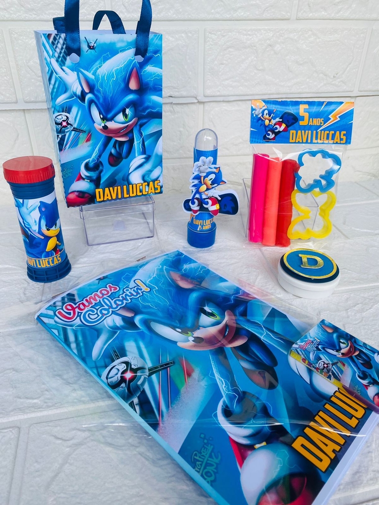 15 Kit De Colorir Personalizado Sonic