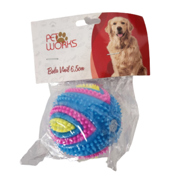 Play&Bite Bola Amarela de Vinil para cães