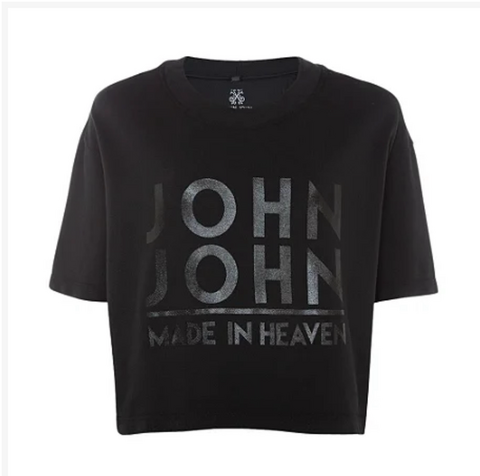 CAMISETA JOHN JOHN LIGHT MY FIRE MALHA OFF WHITE FEMININA T SHIRT