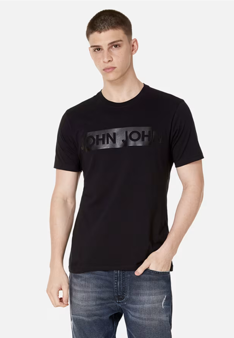 Camiseta John John Masculina Manga Longa Regular Sleeve Logo Off