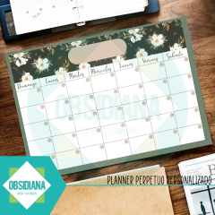 Planner Perpetuo Diseño Personalizado - Florales