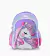 MOCHILA ESPALDA 18″ SUMMER UNICORNIO TRENZA LILA CON LUZ LED