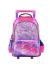 MOCHILA CARRO 18″ GIRL MUSIC POWER LILA CON LUZ LED