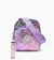 BANDOLERA PUFFY CORAZONES METALIZADO LILA