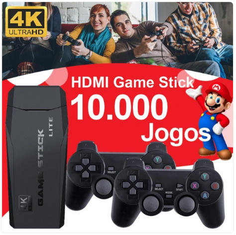 Vídeo Game Retrô Lite 4k 10.000 Mil Jogos : : Brinquedos e  Jogos