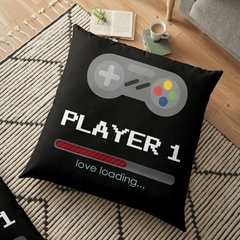 Player 1 Gamers Enamorado Almohadón 30x30