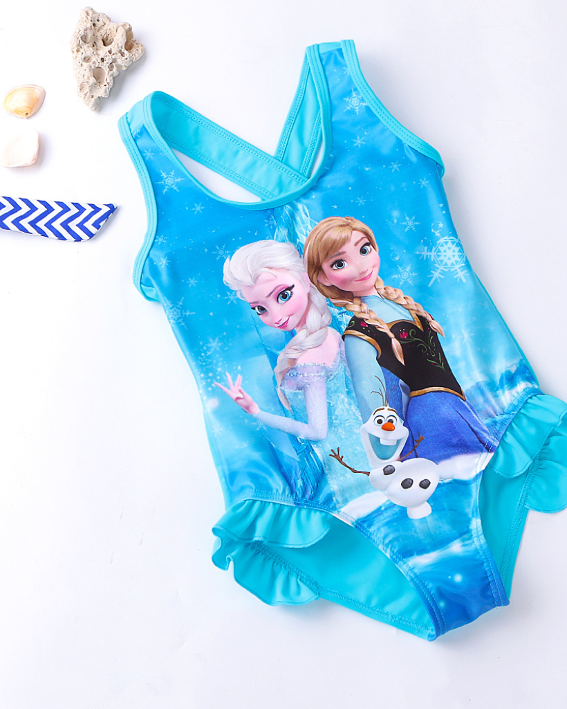 Maiô Infantil Frozen Princesa Elsa e Anna - 2 a 8 Anos - Frete Grátis –  Boutique Baby Kids