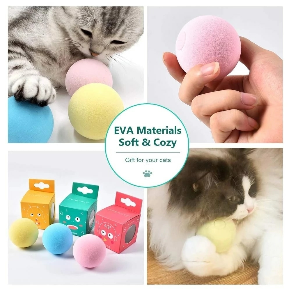 Brinquedos para gatos animais de estimação produtos novidade funni macio  patas interativas bolas vara acessórios para animais de estimação rolo  mágico bola cão gato brinquedo jogos - AliExpress