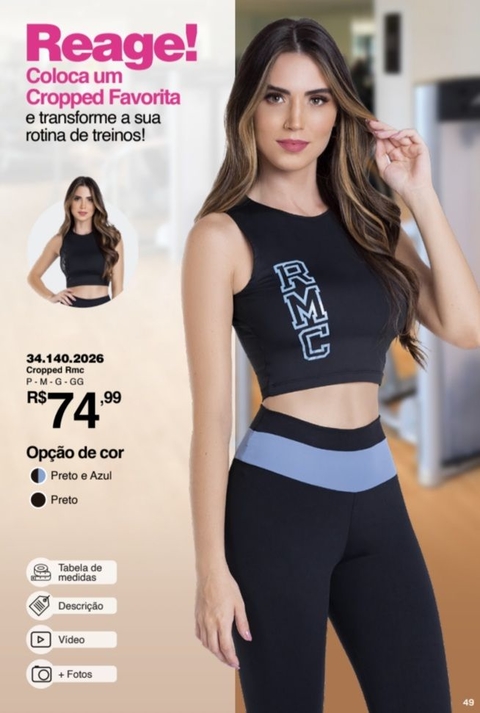 Calça Legging Meia Cinta Academia Romance Fitness Feminino