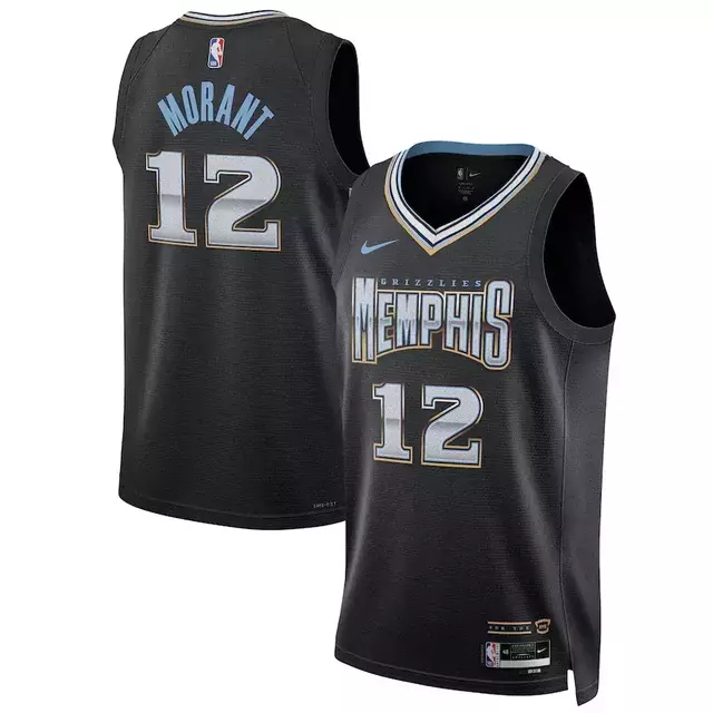 Camisa Memphis Grizzlies 2023 NBA Ja Morant Preta