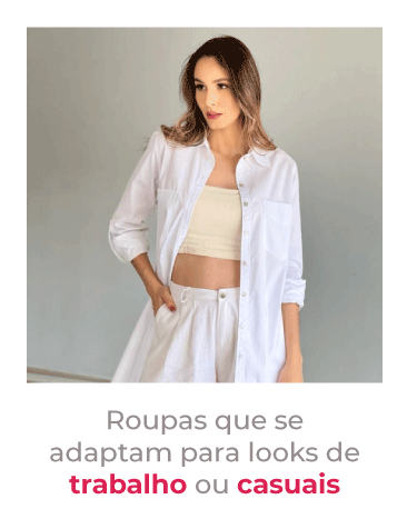 Roupas que se adaptam para looks de trabalho ou casuais