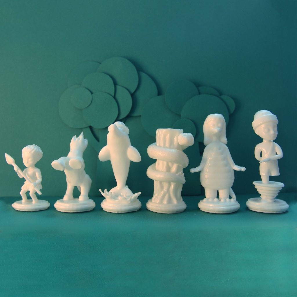 Figuras do folclore brasileiro viram peças de xadrez, Objetos