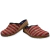 Zuecos Cristy Cebra Rojo