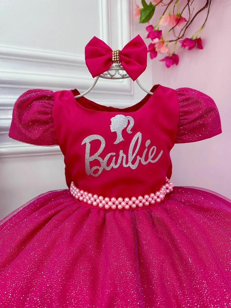 Vestido de festa da Barbie