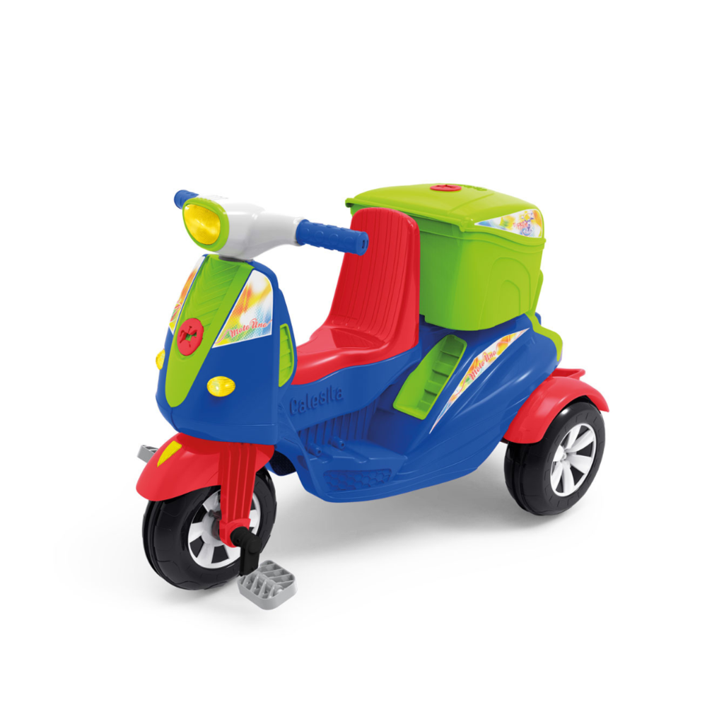 Triciclo Infantil Passeio e Pedal Bandeirante Europa Azul