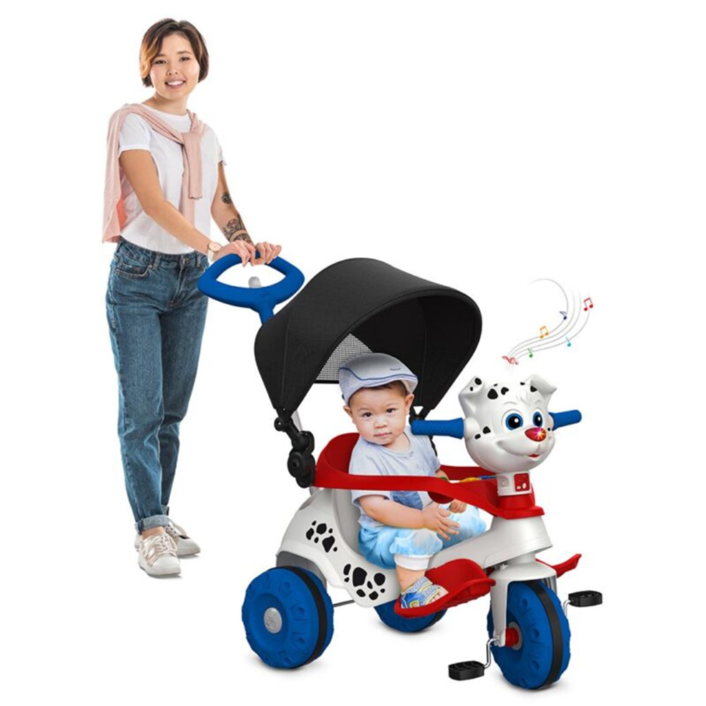 Triciclo Motoca Infantil Velobaby Pedal Passeio Bandeirante