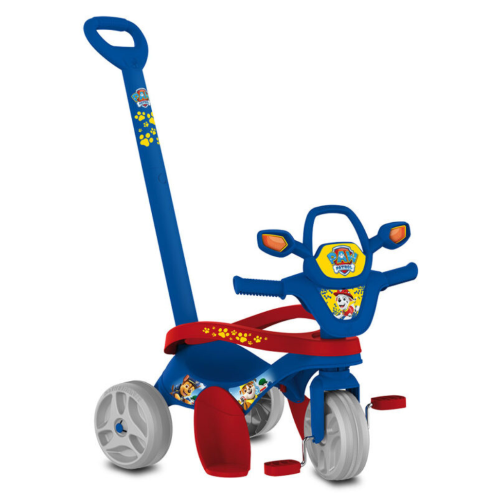 Motoca Triciclo Velobaby Passeio Com Pedal Para Menino