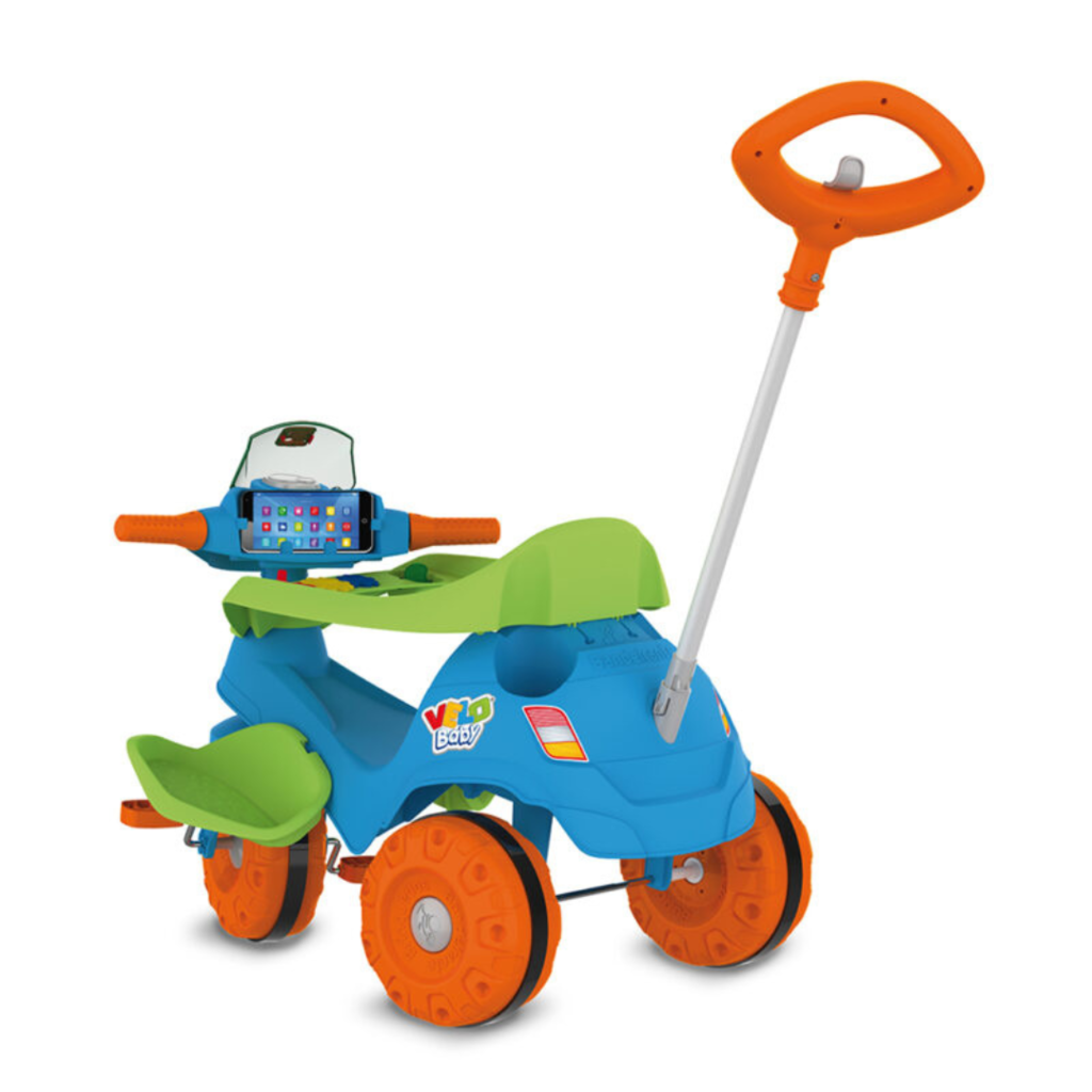 Triciclo Infantil Mototico - Passeio e Pedal Azul - Bandeirante