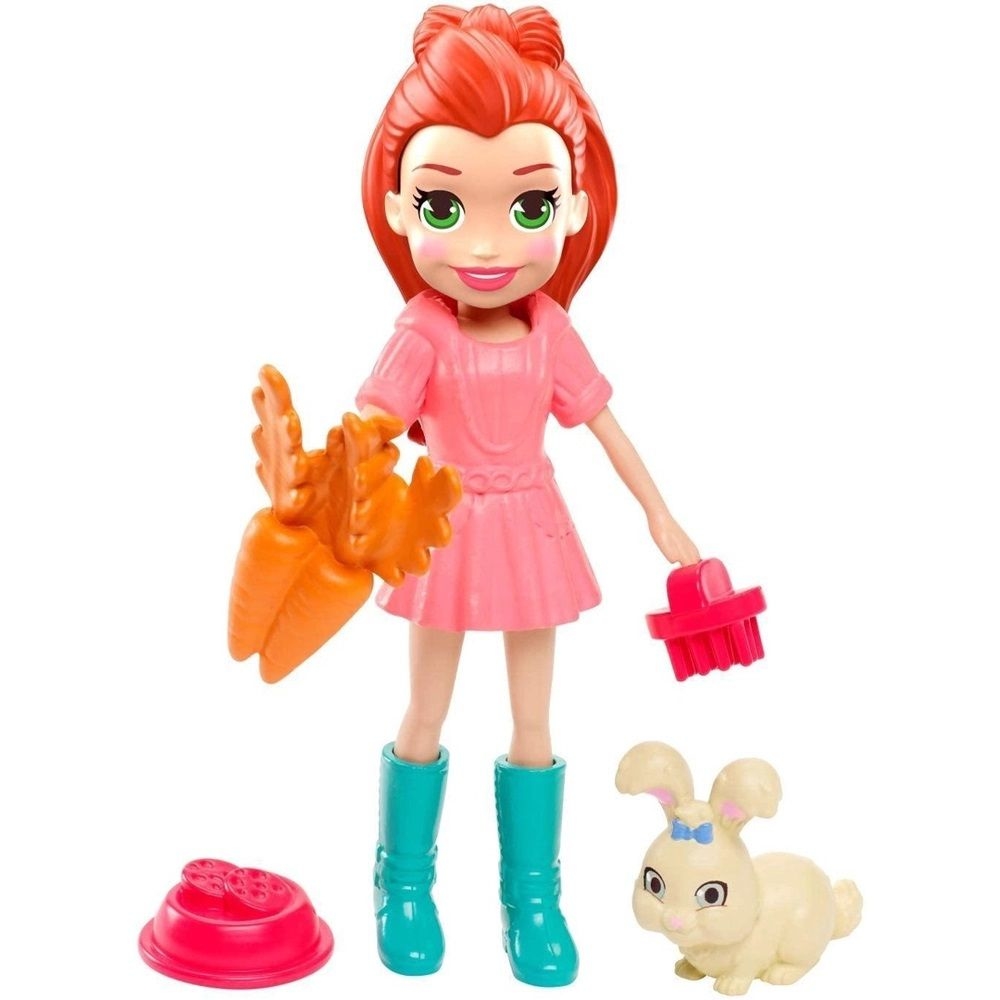 Veículo e Boneca – Polly Pocket – Hospital Móvel dos Bichinhos