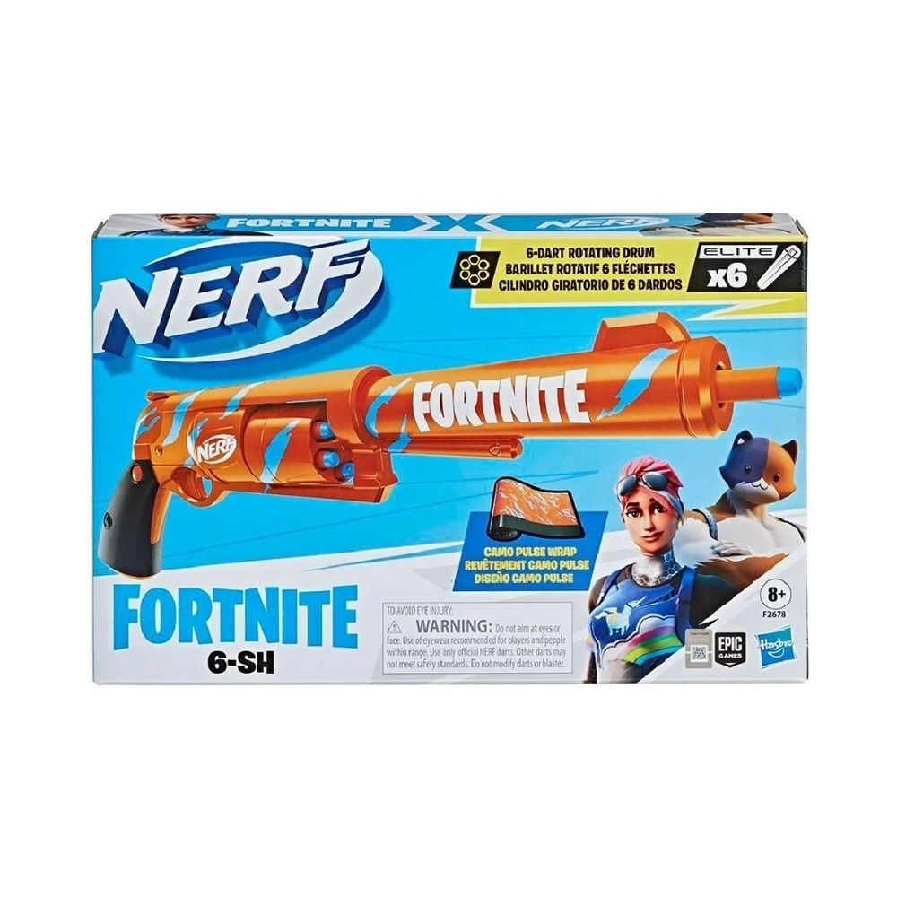 Lança Dardos Nerf Fortnite SMG-L - E9760 - Hasbro : :  Brinquedos e Jogos