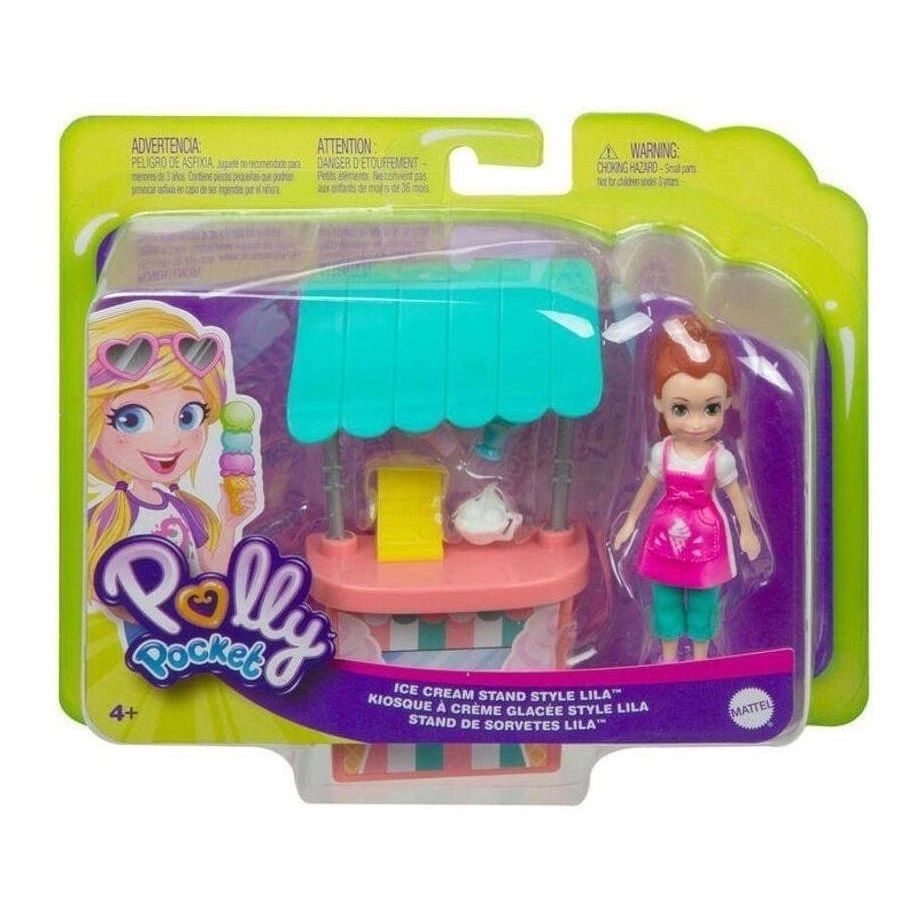 Boneca Polly Pocket Helicóptero de Aventura - com Acessórios Mattel