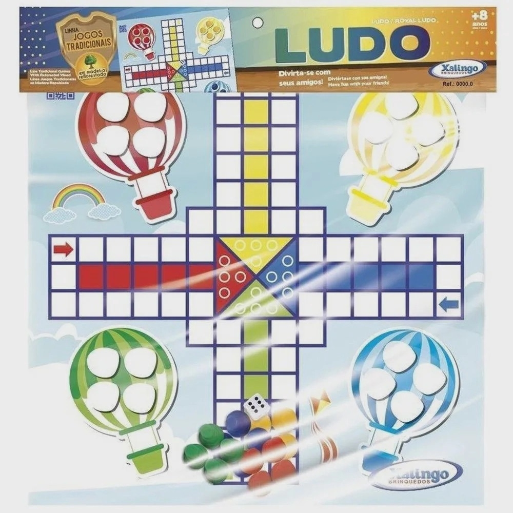 Jogo De Ludo Em Madeira