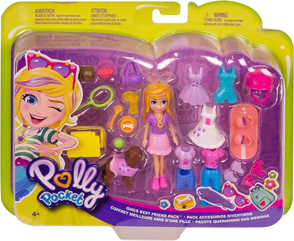 Boneca Polly Pocket Lila Com Bichinho - Mattel Gdm11