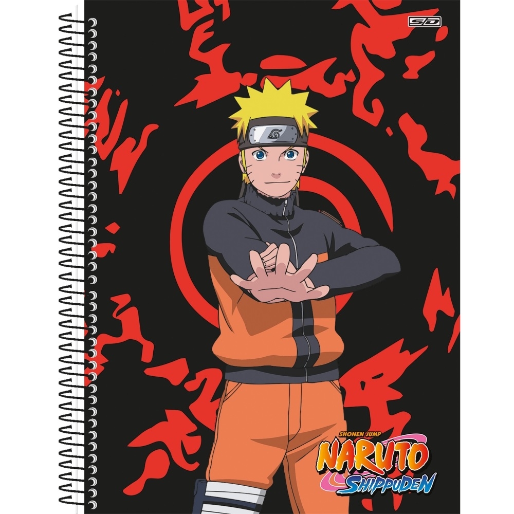 CADERNO UNIV 1M CD B/A 80F NARUTO