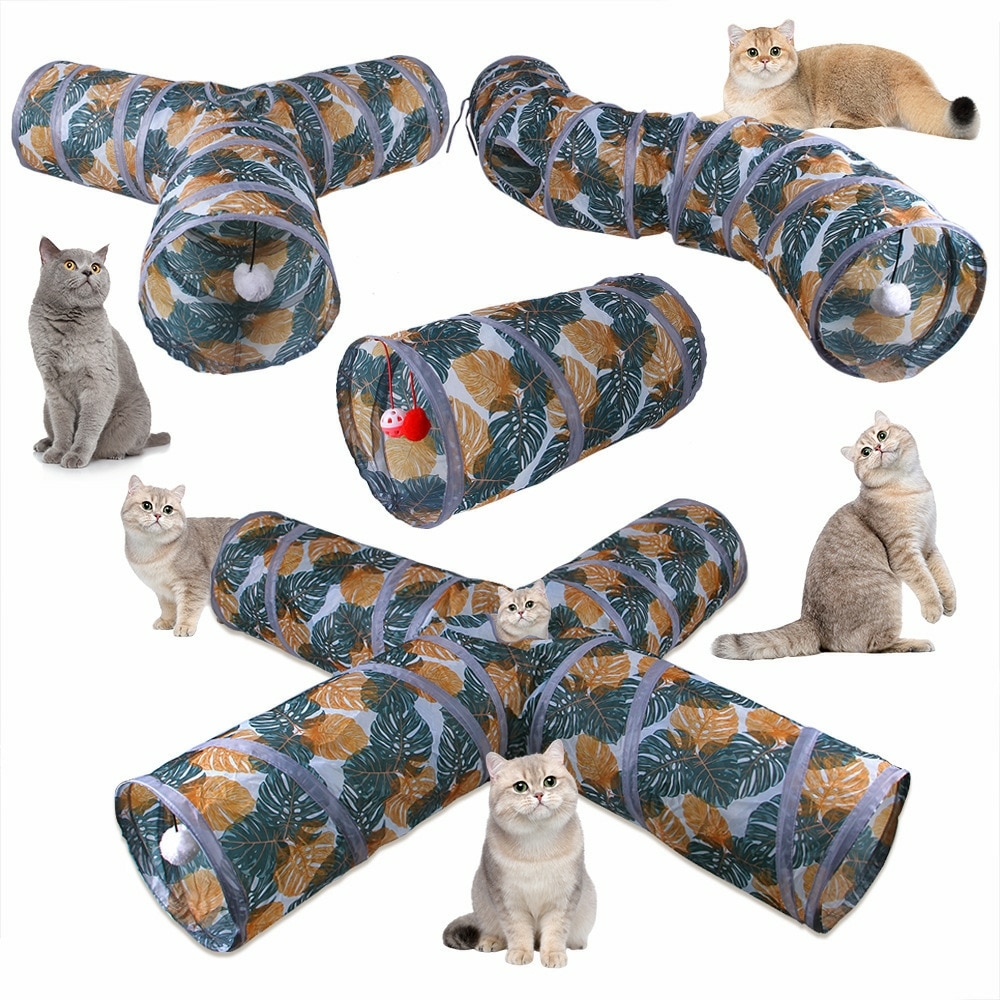 1 Pc Animal De Estimação Túnel Gato Jogo Rugas Túnel Dobrável Tube  Brinquedo Para Cão E Gato Coelho Educacional Divertimento Moda Gato  Brinquedos Dobrável Túnel