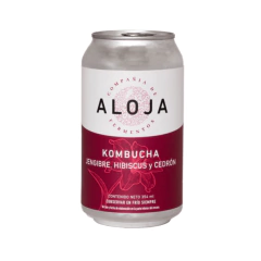 Kombucha sabor hibiscos, jengibre y cedrón Aloja