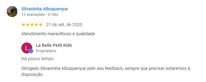 Avaliação do Google - Silvaninha