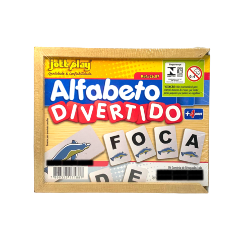 Jogo Educativo Alfabeto Divertido 60 Peças - JOTTPLAY