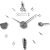 Reloj De Pared 3d Grande Diseño Moderno Decorativo Barberia ZH1806 en internet