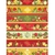 Tecido Tricoline Estampado Cozinha Barrado Legumes 60CM X 150CM