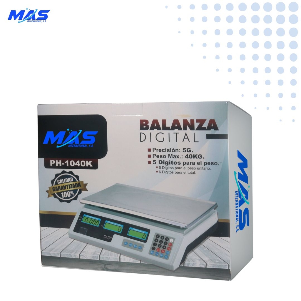 Bascula Electronica Peso Balanza Digital Gramera Max 40kg